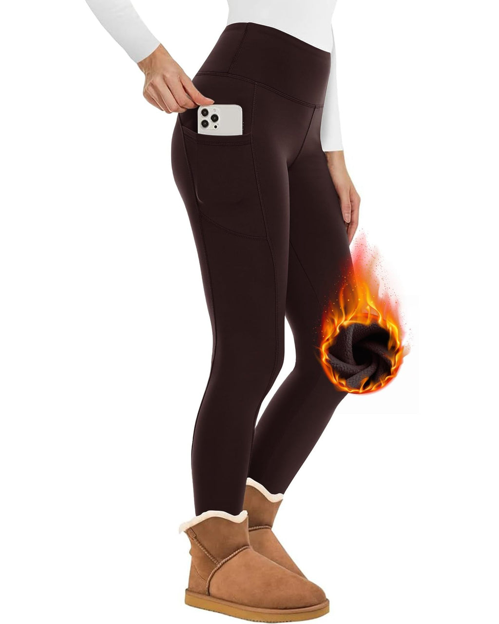 Fleece-lined Extra-thick Figure-flattering Leggings
