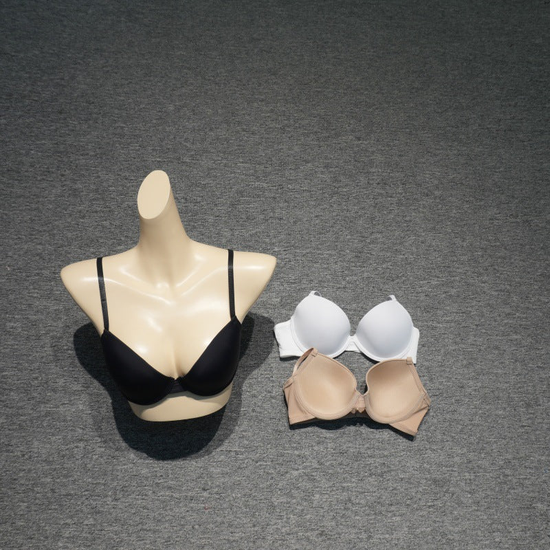 Solid-color Non-sagging Glossy Womens Bra