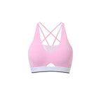 Womens Deep V-Neck Contrasting-Color Back-Cheerful Strap Bra