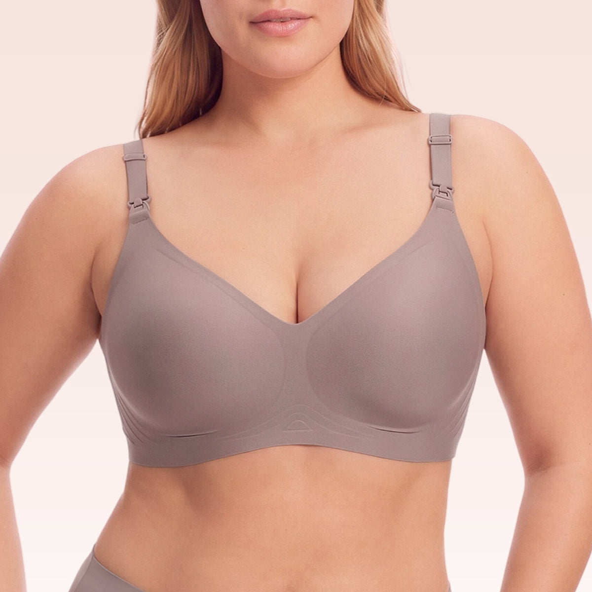 Seamless Nursing Bra With Jelly Like Soft Support, No Underwire