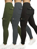 Women's Yoga Multi-Pocket Tight Base Layer High-Elastic Work Pants