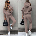 Amazon Ebay Fall Winter New European And American Foreign Trade Fashion Long Sleeve Sports Leisure Wear Suit Two-Piece Set