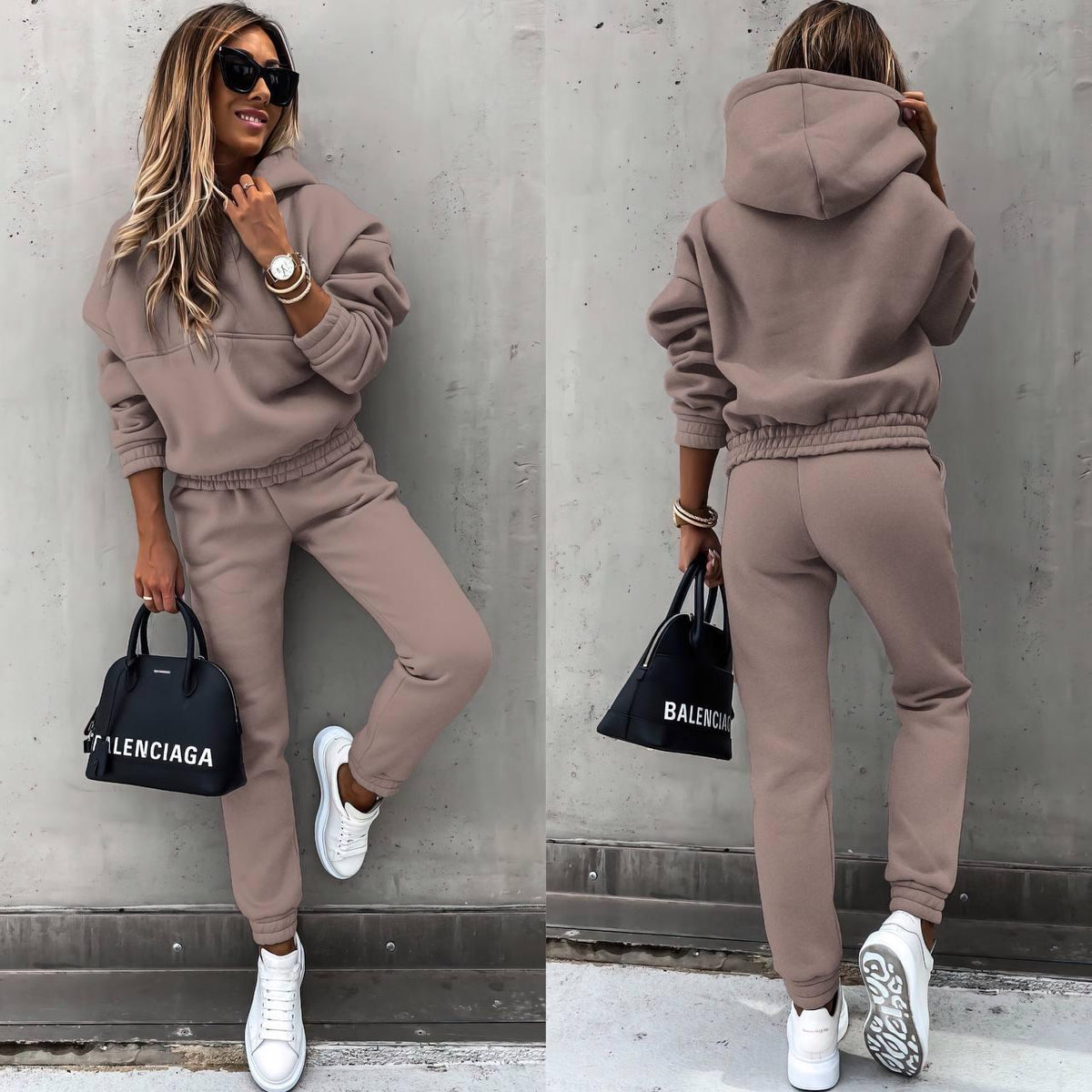 Amazon Ebay Fall Winter New European And American Foreign Trade Fashion Long Sleeve Sports Leisure Wear Suit Two-Piece Set