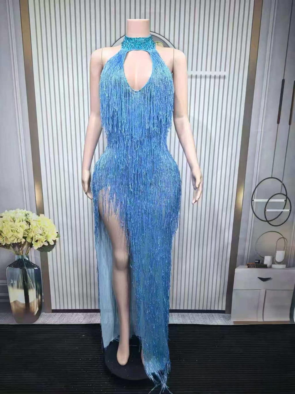 Women's Sexy High Waist Slip Dress