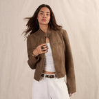 Women's Autumn Short Leather Jacket