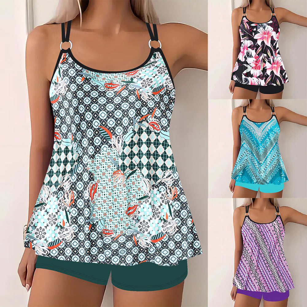 Sexy Printed Two-Piece Bikini Set For Women