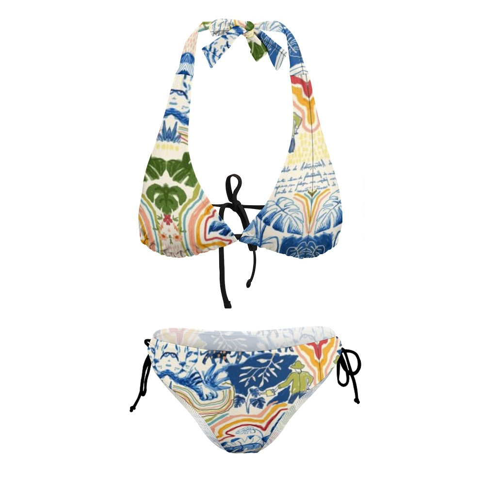 Womens Sexy Figure-flattering Slimming Two-piece Beach Swimsuit