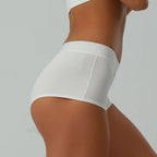 Unisex Sport Boyshorts Underwear EU Sizing,Cotton Neutral Aesthetic Sexy High Cut Briefs, Warm Earth Tones Solid Color Panties