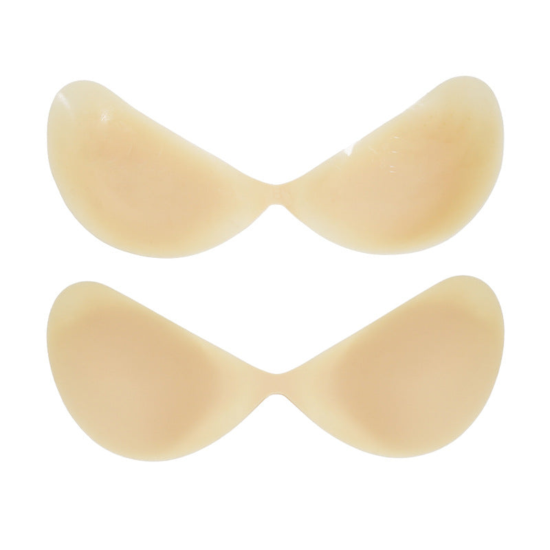 Banana-shaped One-piece Invisible Silicone Strapless Bra Nipple Covers