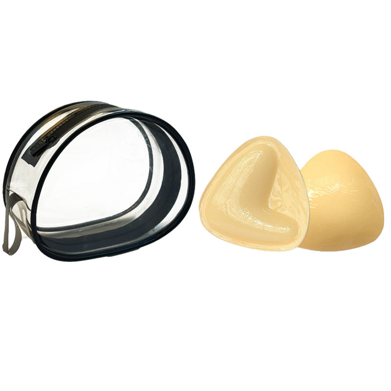 V-Shape Triangle Double-Sided Adhesive Breast Pad - Invisible Push-Up Silicone Bra Insert for Women