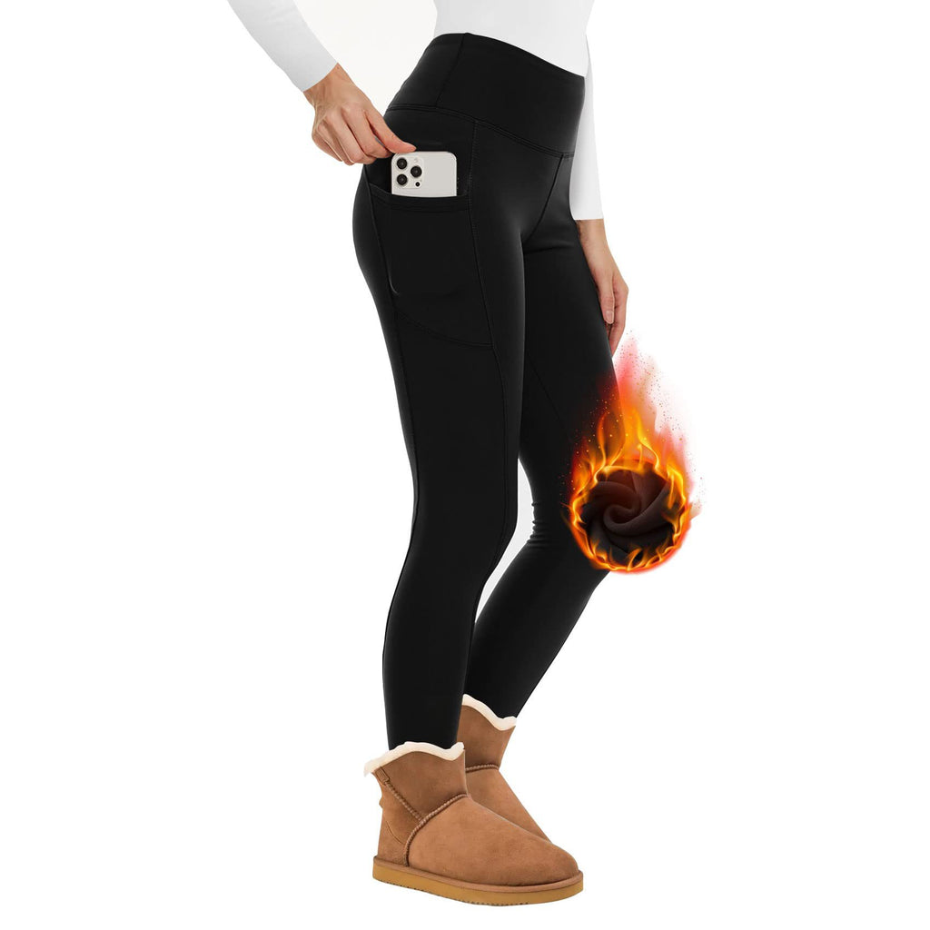 Fleece-lined Extra-thick Figure-flattering Leggings