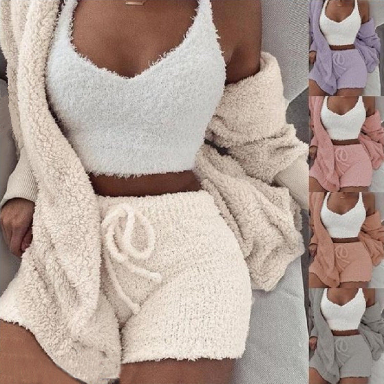 Violet Long-Sleeve Short Set
