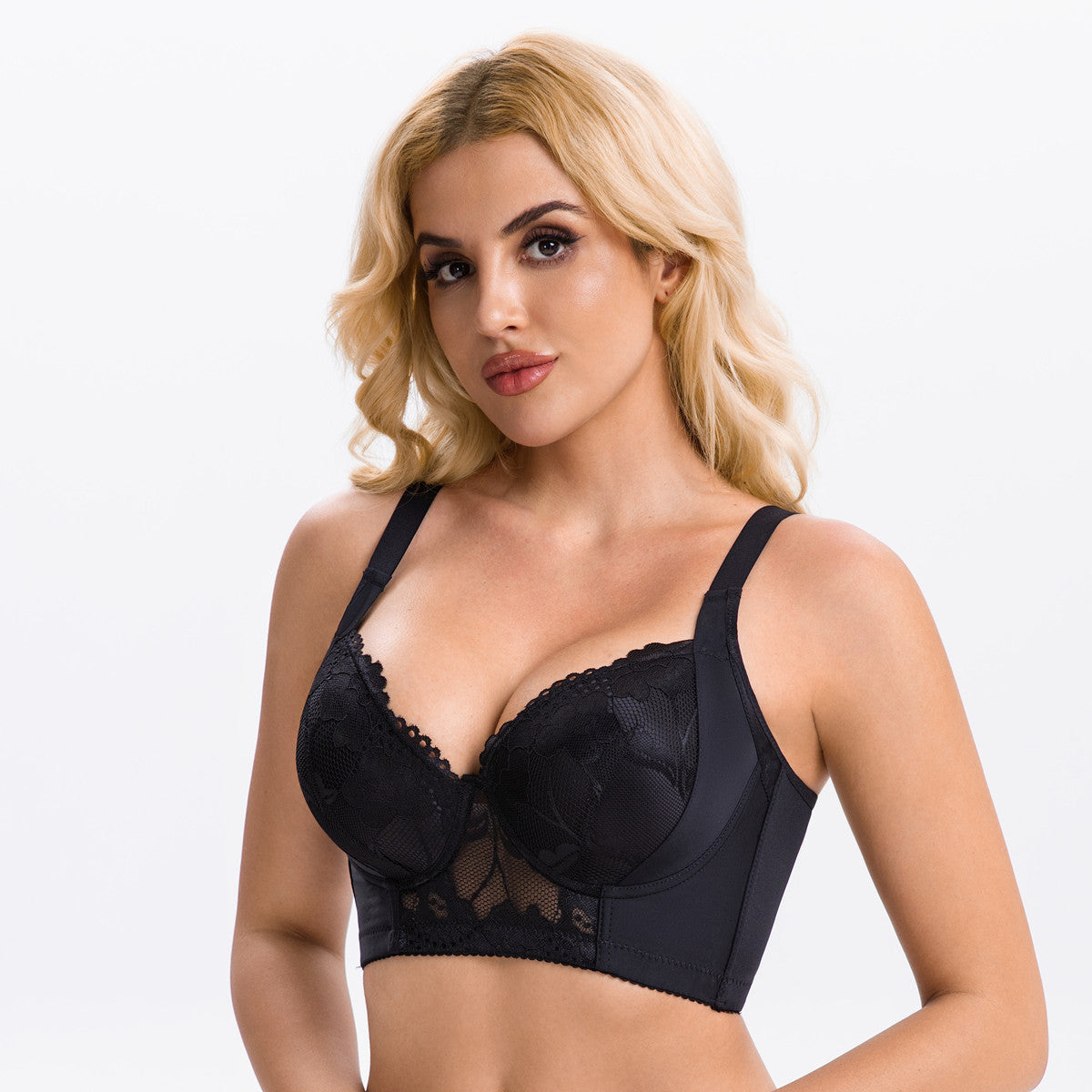 Plus-size Underwire Push-up Adjustable Womens Bra