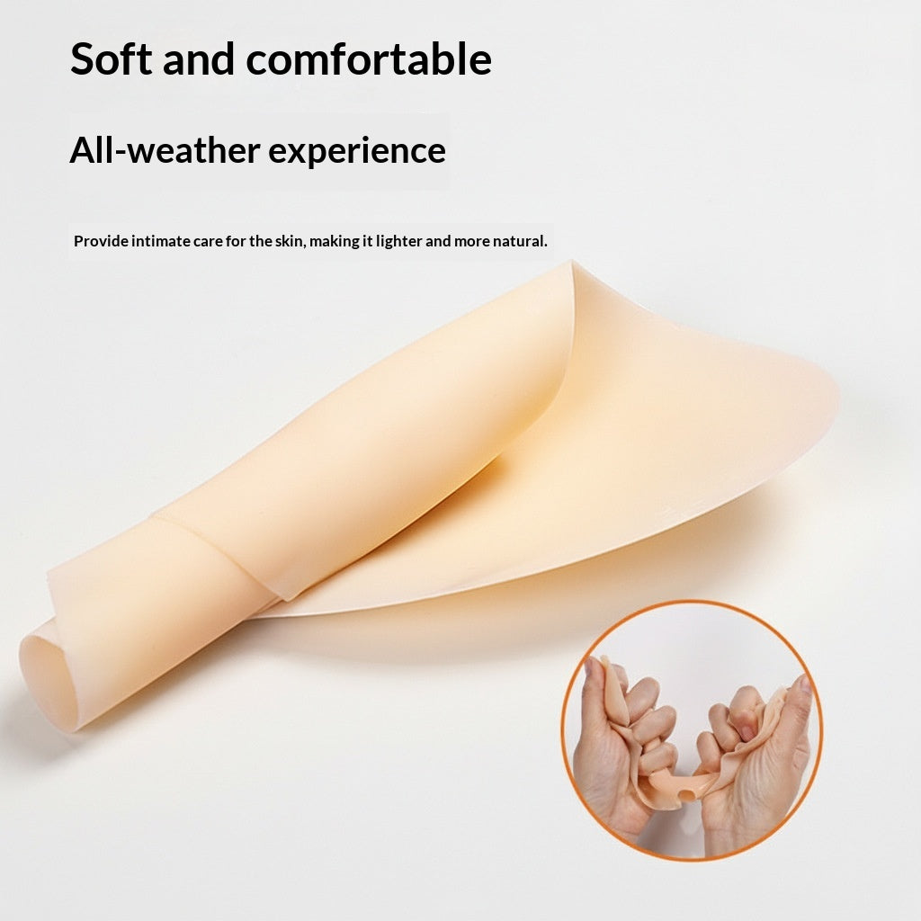 Banana-shaped One-piece Invisible Silicone Strapless Bra Nipple Covers