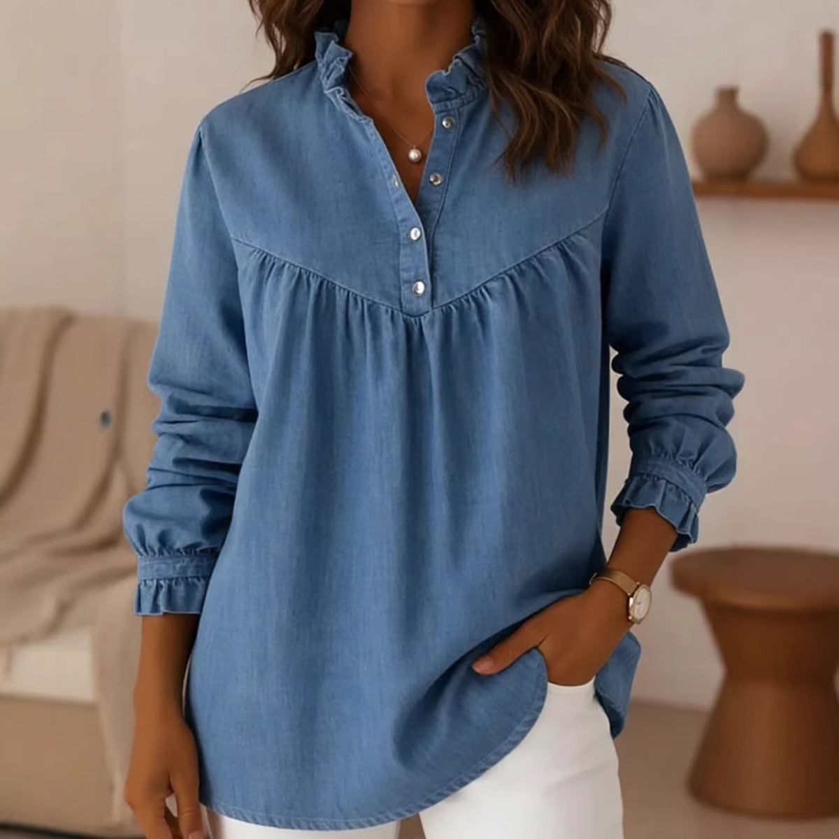 Loose Comfortable Casual Denim Shirt