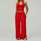 Cross-Border Brushed Yoga Set, Quick-Drying Beauty Back Strap Sports Set, Casual Running Fitness Wear, Yoga Clothing Set