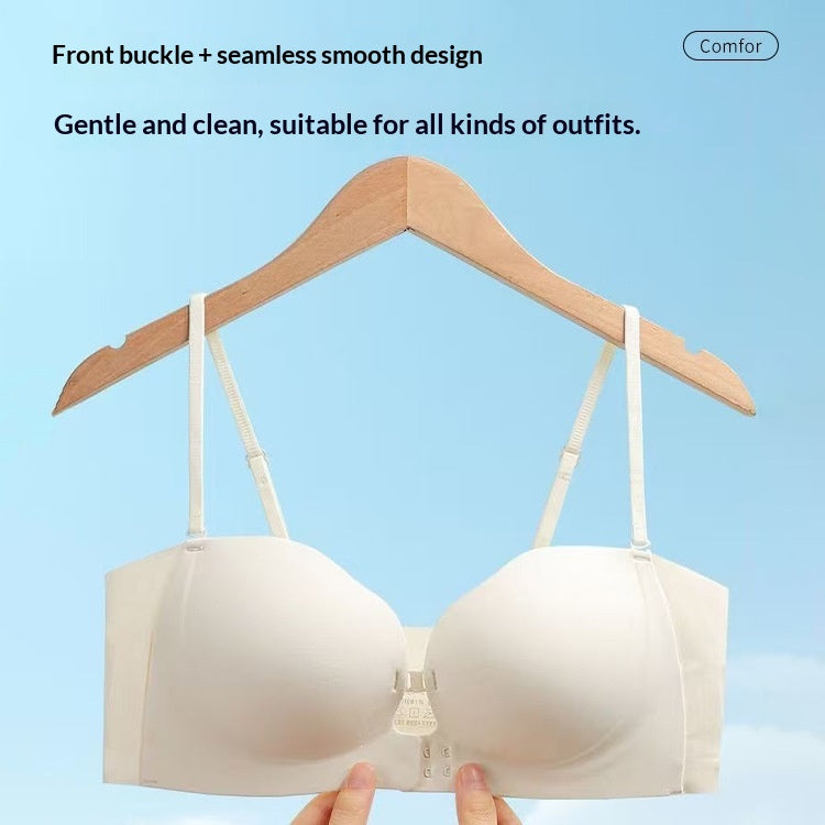 Strapless Womens Bra For Small BustsWith PushupA Beautiful Back DesignAnd Invisible Support To Prevent Sagging