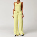 Cross-Border Brushed Yoga Set, Quick-Drying Beauty Back Strap Sports Set, Casual Running Fitness Wear, Yoga Clothing Set