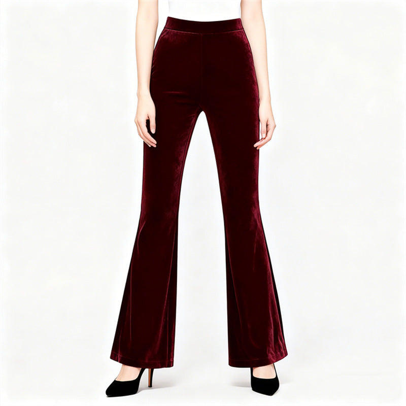 Women's Autumn Winter Velvet-form-fitting Pants For Modern Dance Training