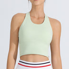 Shock-resistant High-strength One-piece Fixed Yoga Sports Bra Vest For Running