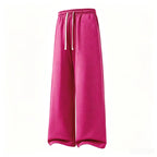 Straight-leg Drawstring Casual Cotton Pants For Women