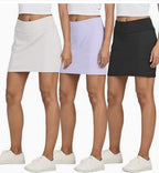 Cross-Border Amazon Slit High-Waisted Hot Girl Summer New Fake Two-Piece Anti-Exposure Skirt Sports Short Skirt Dropshipping
