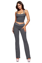 Cross-border Halter Neck Polka Dot Tank Top, Long Pants, Bell-bottom Pants, Beautiful Back Bra, Fitness Wear, Sportswear, Yoga Outfit Set