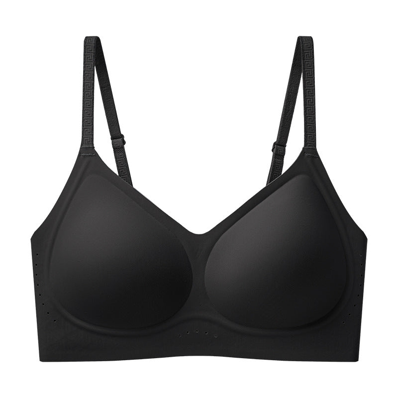 Women's Underwire Push-up Bra - Thin Seamless Breathable Lingerie for Small Busts Back Support Summer Top