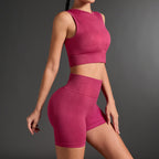 Amazon Yoga Shorts Summer Running Tight Sports Women's High-Waisted Fitness Shorts High Elasticity Butt-Lifting Quick-Dry