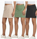 Cross-Border Amazon Slit High-Waisted Hot Girl Summer New Fake Two-Piece Anti-Exposure Skirt Sports Short Skirt Dropshipping