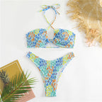 Sexy Printed Womens Bikini Set