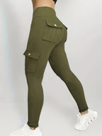 Women's Yoga Multi-Pocket Tight Base Layer High-Elastic Work Pants
