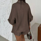 Womens Fashionable Casual Shirt Set