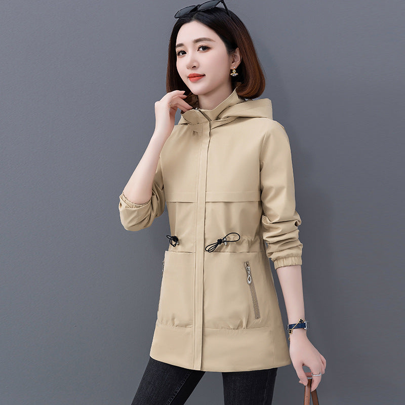 Women's Casual Reversible Short Hooded Jacket