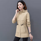 Women's Casual Reversible Short Hooded Jacket