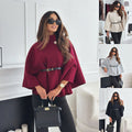 Merlot Batwing Sleeve Poncho Top