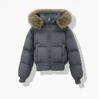 Korean-style Loose-fitting Cotton-padded Coat Thickened And Warm With A Hood