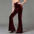 Women's Autumn Winter Velvet-form-fitting Pants For Modern Dance Training
