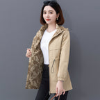 Women's Casual Reversible Short Hooded Jacket