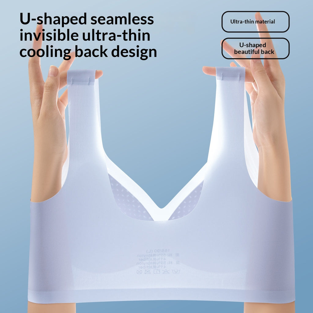 Vest-style Sports Bra Seamless Womens Underwear