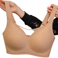 Seamless Large Bust Friendly Push Up Bra With Underarm Control Wireless Jelly Gel Padded Womens Lingerie