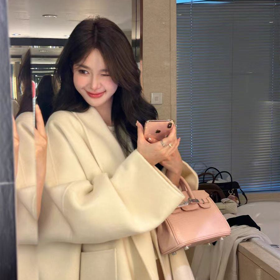 Loose Silhouette Small Double-sided Woolen Coat