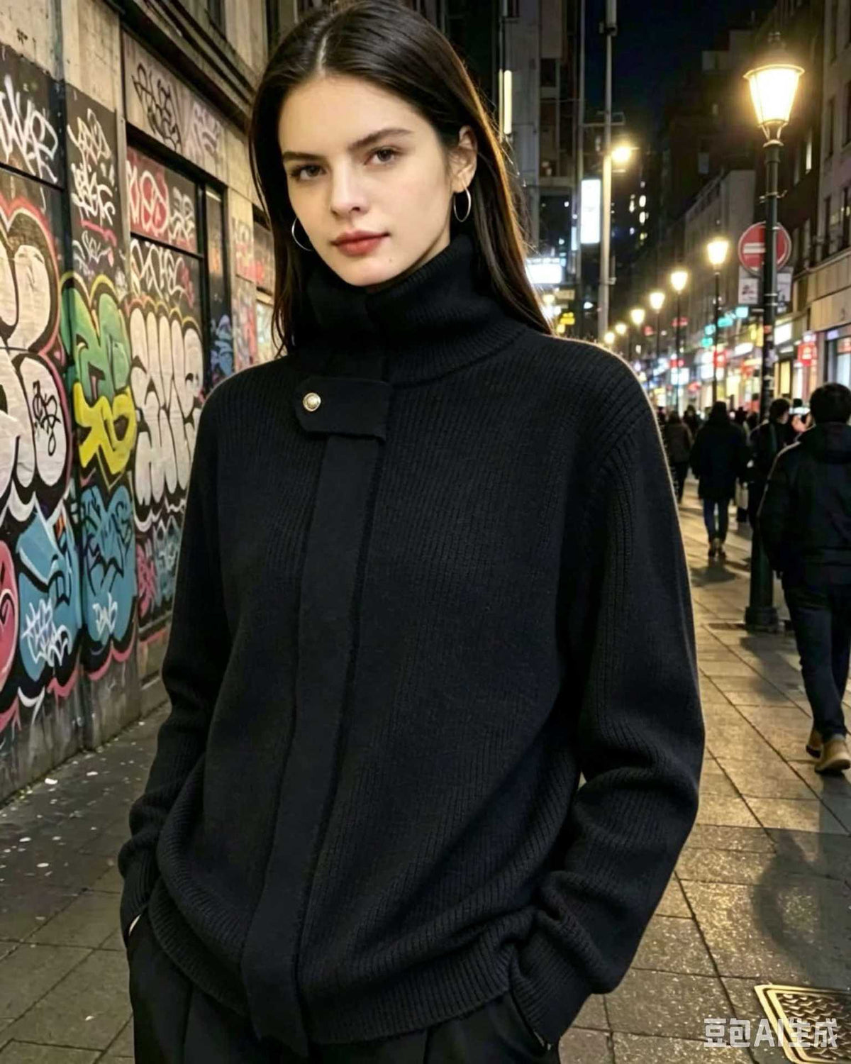 Women's Stand-Collar Knit Cardigan, 2026 Autumn-Winter New Arrival, Loose Design Zip-Up Sweater Coat For Women