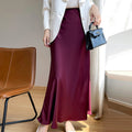 New Acetate Satin Skirt For Women