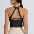 Shock-resistant High-strength One-piece Fixed Yoga Sports Bra Vest For Running