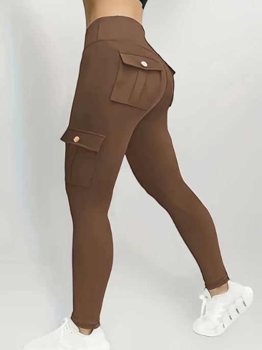 Women's Yoga Multi-Pocket Tight Base Layer High-Elastic Work Pants