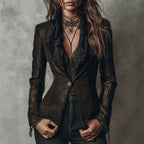 Elegant Slim-fit Blazer With A Single Button