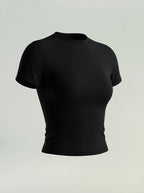 Cross-Border European And American Quick-Dry Sports Fitness Clothing Short-Sleeve Long Pants Flared Pants Tummy Control Butt-Lifting Naked-Feel Yoga Outfit Set