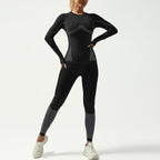 Cross-Border Autumn And Winter Moisture-Wicking Ski Clothing Seamless Training Warm Ski Quick-Drying Intimates Suit Fitness Sportswear