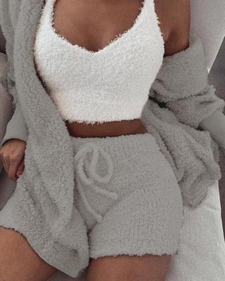 Violet Long-Sleeve Short Set
